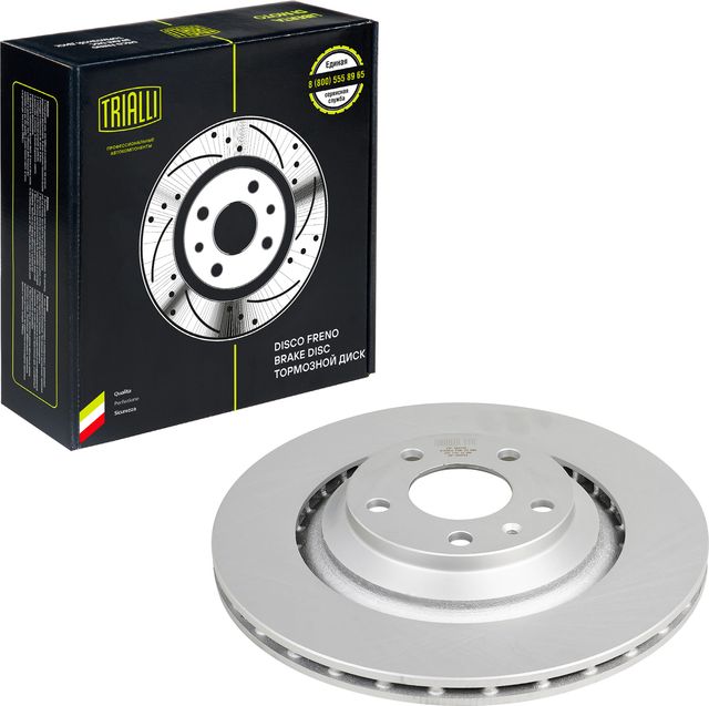 Тормозной диск Trialli задний для Audi S6 III (C6) 2006-2011. Артикул DF 165118
