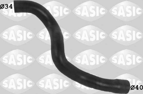 Патрубок радиатора (системы охлаждения) Sasic левый нижний для Opel Astra F 1998-2005. Артикул 3406360