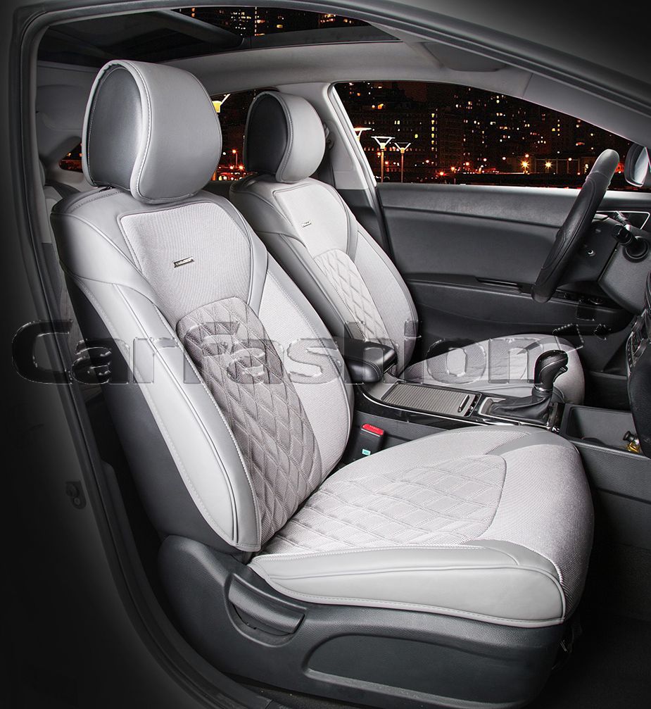 Накидки универсальные CarFashion Sting на переднее сидения авто, цвет Серый/Серый. Артикул 21962