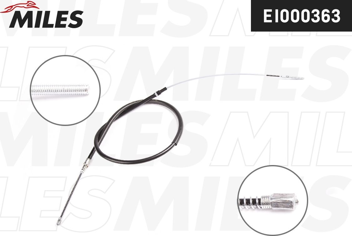 Трос ручника (тросик ручного тормоза) Miles. Артикул EI000363