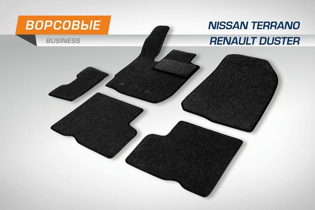 Коврики AutoFlex Business для салона Renault Duster I рестайлинг (передний и полный привод) 2015-2021. Артикул 5470101