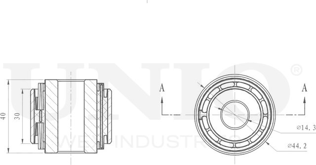 Сайлентблок рычага подвески (Unio). Артикул RMP-20108