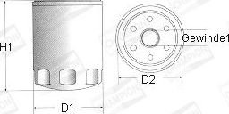 Масляный фильтр Champion для Reliant Scimitar Sabre 1993-1995. Артикул C165/606