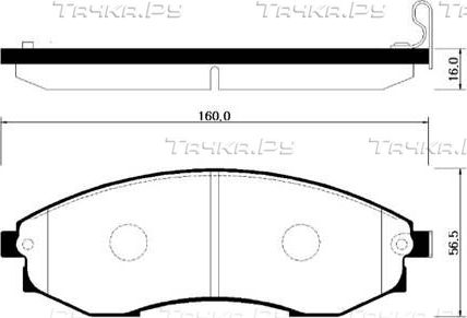 Тормозные колодки HSB. Артикул HP0012