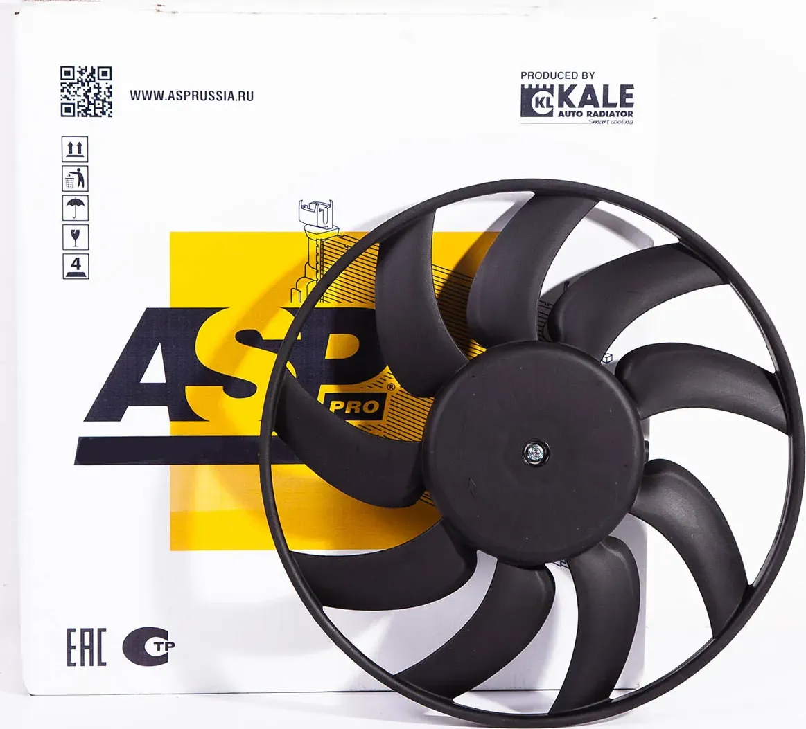 Электровентилятор радиатора Audi A4 (07-) A6 (11-) Q5 (08- ) без кожуха (ASP). Артикул AL50018