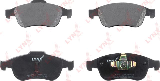 Тормозные колодки LYNXauto передние для Renault Duster II 2021-2026. Артикул BD-6317