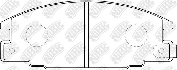 Тормозные колодки NiBK. Артикул PN4196