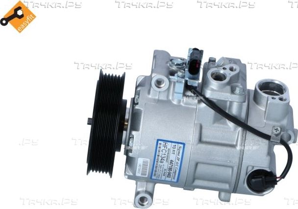 Компрессор кондиционера NRF для Audi A4 III (B7) 2002-2004. Артикул 32229