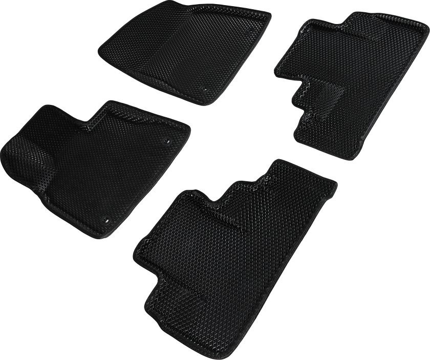 Коврики Seintex 3D EVA ромб для салона Lexus RX IV 2015-2022 ЧЕРНЫЕ. Артикул 95307