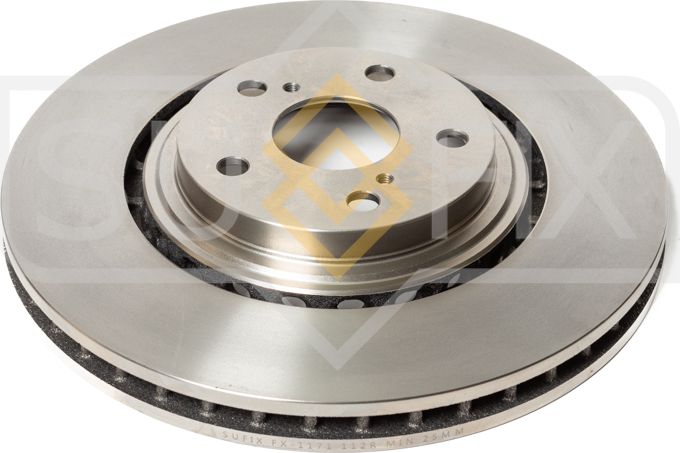 Диск тормозной передний правый/левый Lexus RX 2000-2003, Toyota Highlander 2000- (Sufix). Артикул FX1171