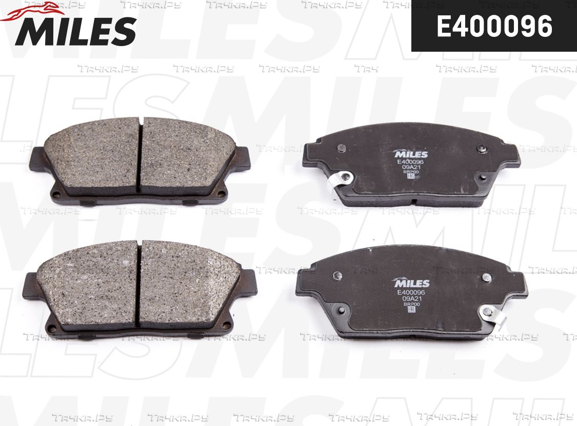 Тормозные колодки Miles (Low-Metallic) передние для Cadillac ATS I 2013-2019. Артикул E400096