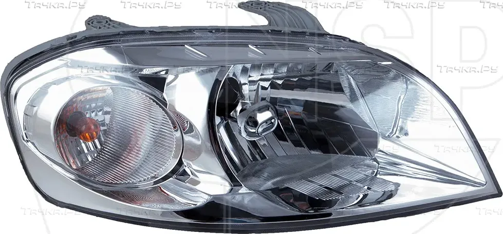 ФАРА ЛЕВАЯ С КОРРЕКТОРОМ CHEVROLET AVEO 2007- (NSP). Артикул NSP0196650521
