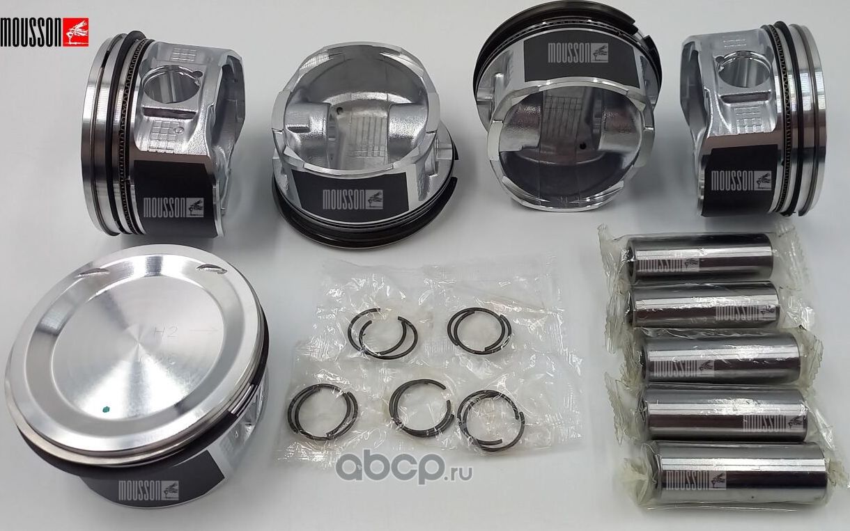 Поршень кольца комплект Volvo 2,5L B5254T2 на 1 цилиндр (Mousson). Артикул SPRB5254T2STD