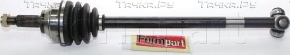 Полуось (привод в сборе, приводной вал) Formpart передняя левая для Renault Trafic II 2001-2014. Артикул 22380107/S
