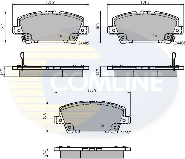 Тормозные колодки Comline Comline. Артикул CBP31586
