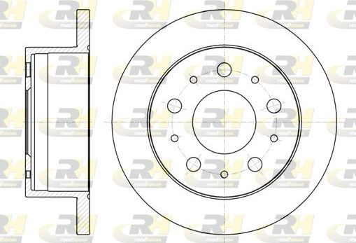 Тормозной диск RoadHouse задний для Citroen Jumper II 2006-2026. Артикул 61056.00