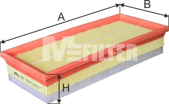 Воздушный фильтр MFilter для Subaru Trezia 2011-2016. Артикул K 7078