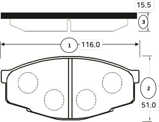 Тормозные колодки CTR. Артикул GK1031
