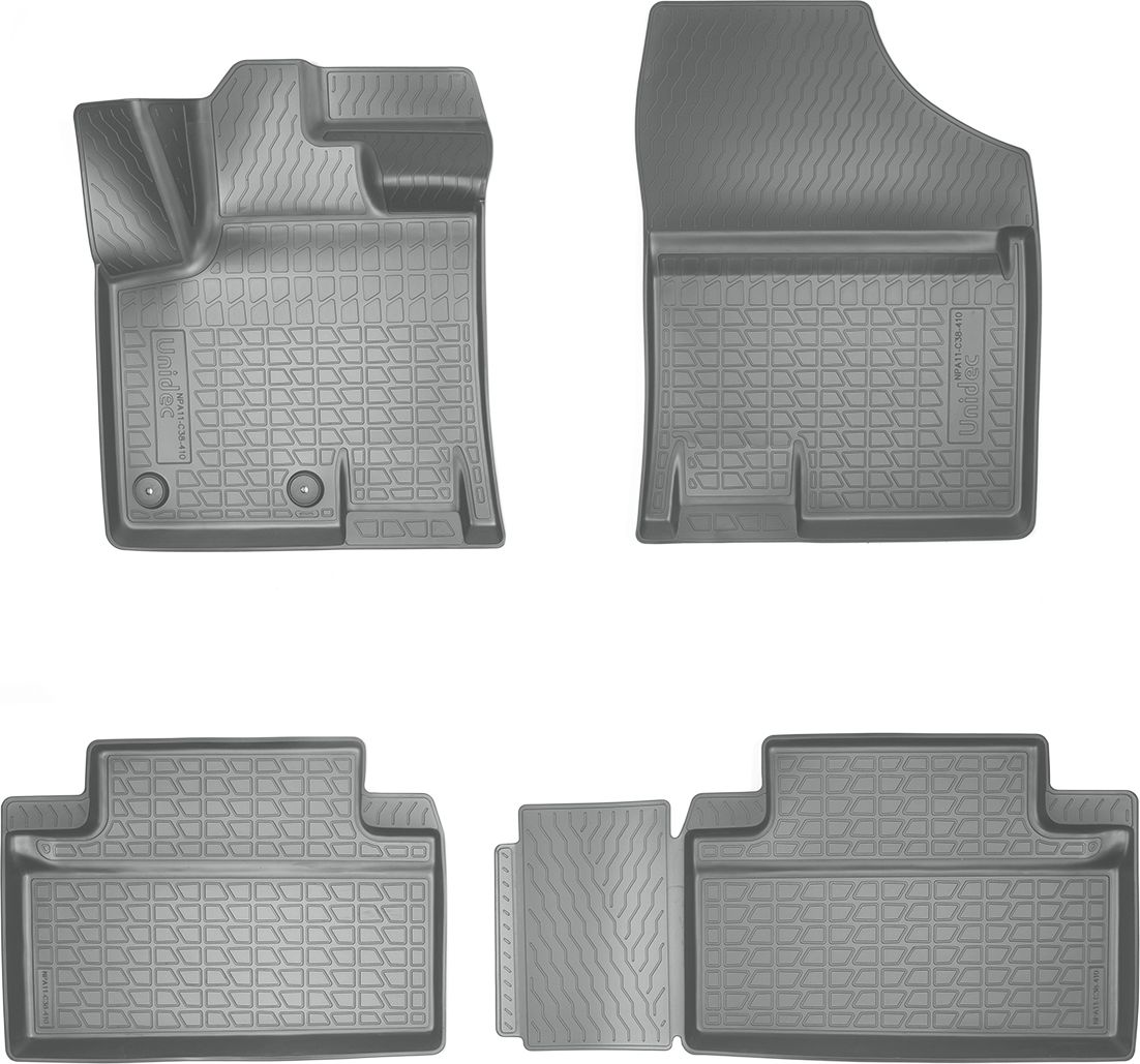 Коврики 3D Норпласт для салона (5 мест) JAC S7 2020-2026 СЕРЫЕ. Артикул NPA11-C38-410-G