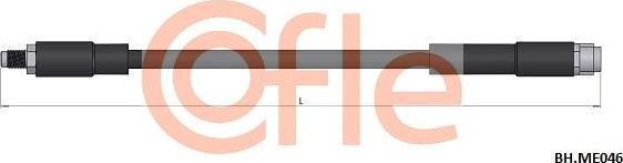 Тормозной шланг Cofle передний правый/левый для Mercedes-Benz Vaneo 2002-2005. Артикул 92.BH.ME046