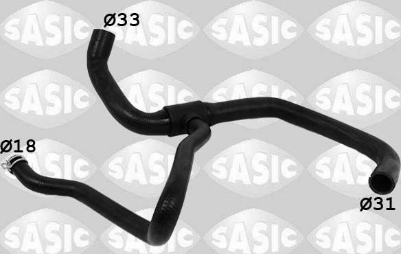 Патрубок радиатора (системы охлаждения) Sasic. Артикул 3404219