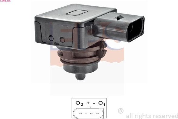 Датчик абсолютного давления (ДАД, MAP) EPS Made in Italy - OE Equivalent. Артикул 1.993.275