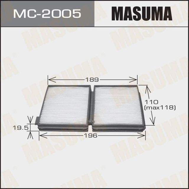 Салонный фильтр Masuma для Toyota Cresta V (X100) 1996-2001. Артикул MC-2005