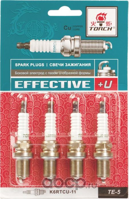 Свеча зажигания (Torch). Артикул K6RTCU