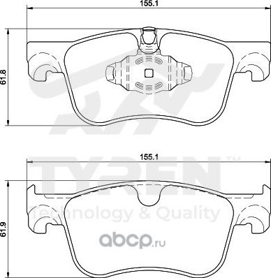 Колодки тормозные (Tyren). Артикул TYR1211681