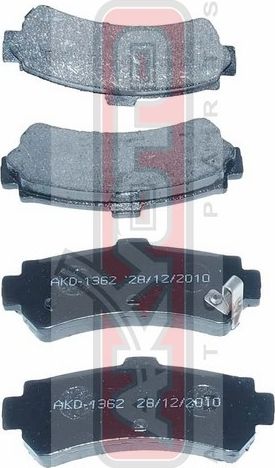 Тормозные колодки Akyoto Packing AKYOTO. Артикул AKD-1362
