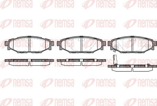 Тормозные колодки Remsa. Артикул 1136.01