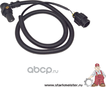 Датчик коленчатого вала (Bosch 0 281 002 458) Volvo FH12/FM12->2005,FH16->2006,F (Starkmeister). Артикул S132355