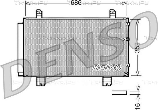 Радиатор кондиционера (конденсатор) Denso. Артикул DCN51002