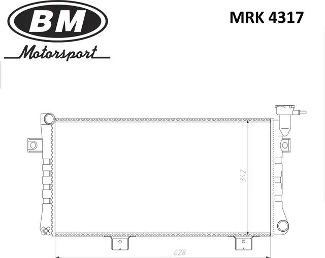 Радиатор двигателя LADA NIVA URBAN 21214 MT/ AC (BM). Артикул MRK4317