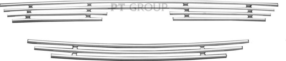 Накладка PT Group на решетку радиатора d=10 мм (НПС) для Lada Largus I 2012-2026. Артикул LLA222302