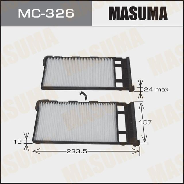 Салонный фильтр Masuma. Артикул MC-326