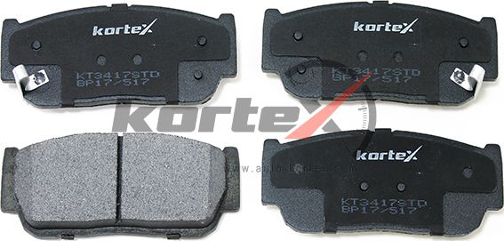 Колодки тормозные SSANGYONG Kyron (05-) (multi-link) задние (4шт.) KORTEX. Артикул KT3417STD