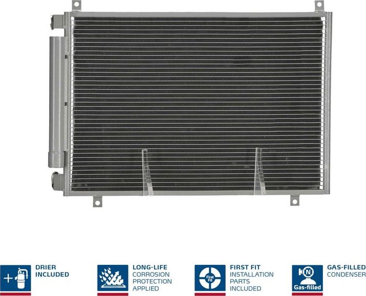 Радиатор кондиционера (конденсатор) Nissens (алюминий). Артикул 941106