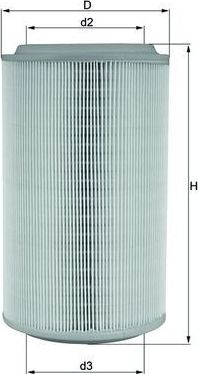 Воздушный фильтр Mahle для Lancia Lybra 1999-2005. Артикул LX 913