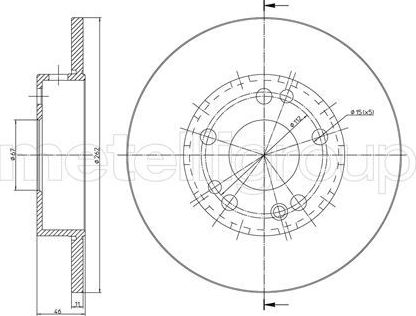 Тормозной диск Trusting. Артикул DF019