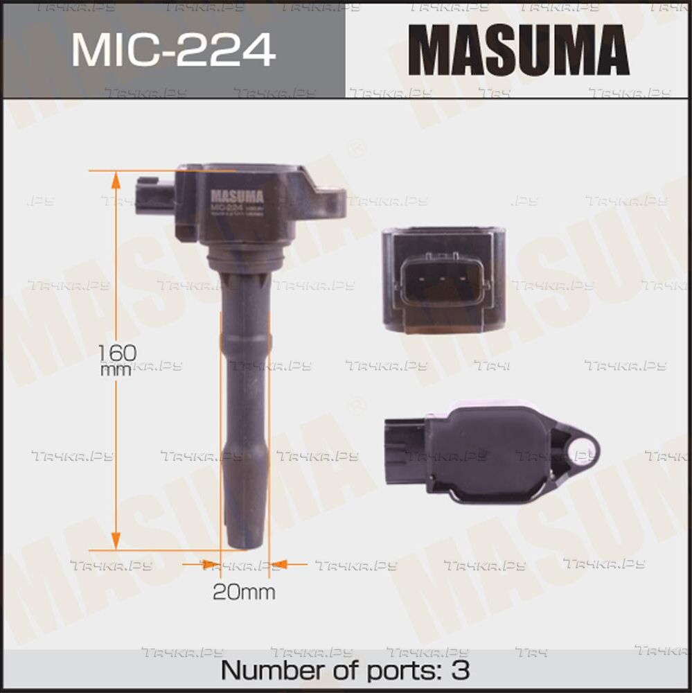 Катушка зажигания Masuma для Renault Kaptur I 2016-2026. Артикул MIC-224