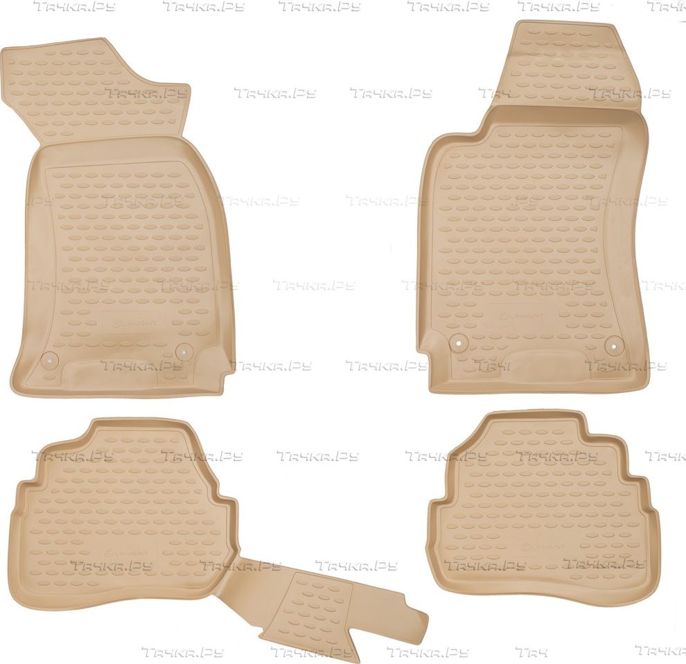 Коврики Element для салона Volkswagen Passat B5 1996-2005 БЕЖЕВЫЕ. Артикул NLC.51.09.212k
