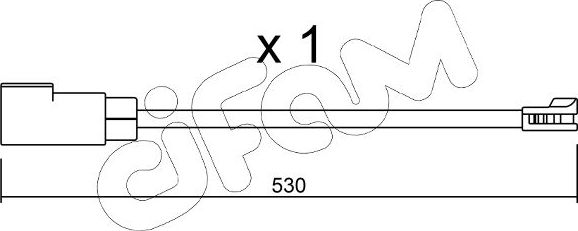 Датчик износа тормозных колодок  Metelli. Артикул SU.340