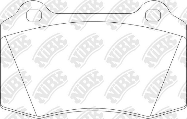 Тормозные колодки NiBK задние для Dodge Challenger III 2007-2026. Артикул PN0202S