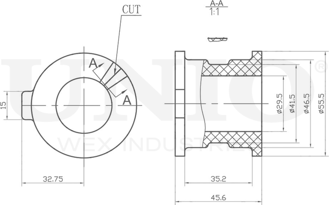 Втулка стабилизатора (Unio). Артикул RMP-10213