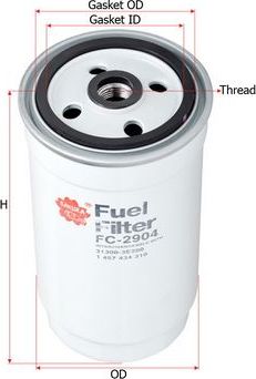 Топливный фильтр Sakura. Артикул FC-2904
