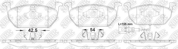 Тормозные колодки NiBK. Артикул PN0699W
