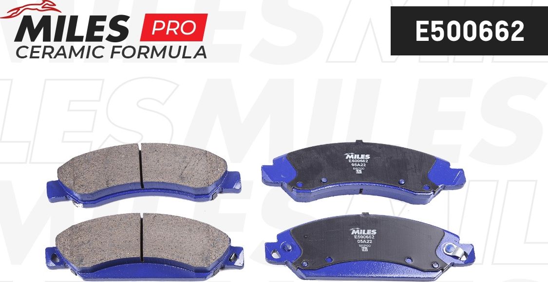 Тормозные колодки Miles (Керамика). Артикул E500662