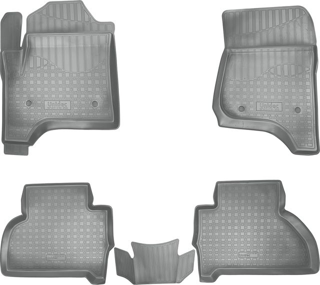 Коврики Норпласт для салона Cadillac Escalade IV (5 мест) 2014-2026 СЕРЫЕ. Артикул NPA11-C10-350-G