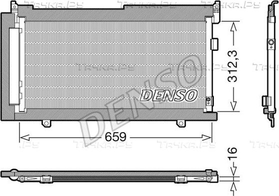 Радиатор кондиционера (конденсатор) Denso. Артикул DCN36006